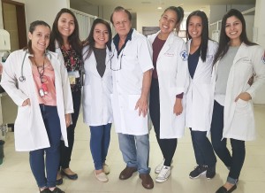 INTERNOS-UCB-3-12-2018: Doutorandas Martha, Bruna, Marina, (Dr. Paulo R. Margotto), Débora, Mariana e Gabriela